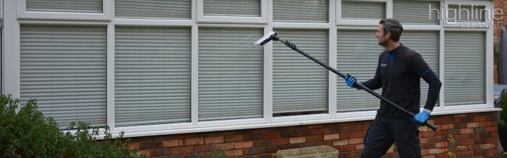 A conservatory roof cleaned by Highline Cleaning