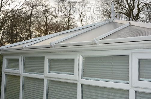 A finished conservatory cleaning job on a family home
