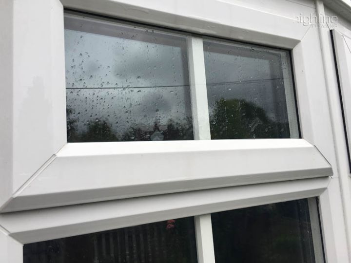 Finished window cleaning job on a Berkshire home